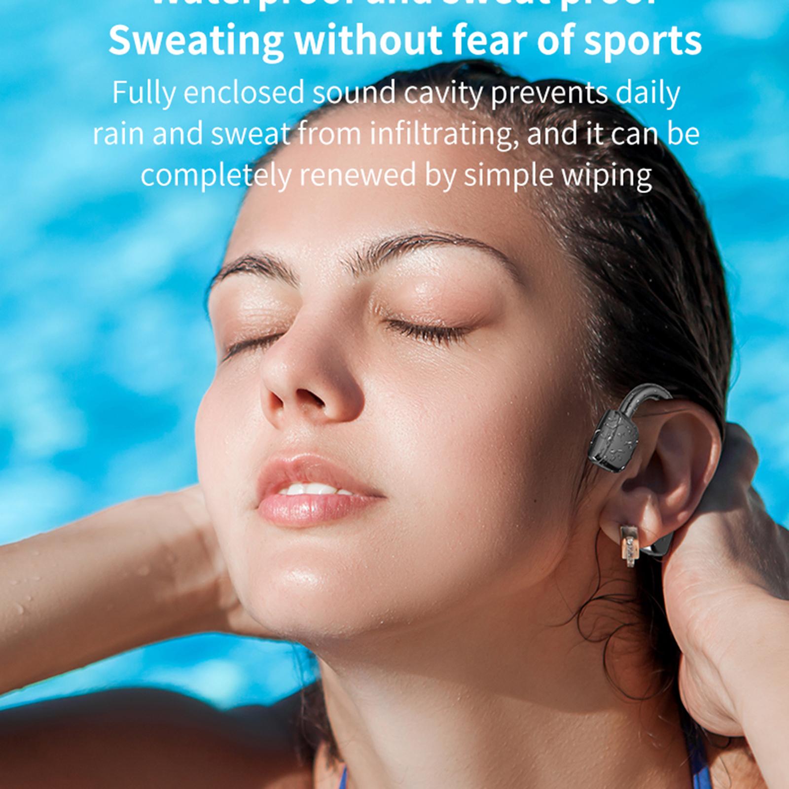 Bone Conduction Wireless Headsets Sport Bluetooth Headphones Ear Hook