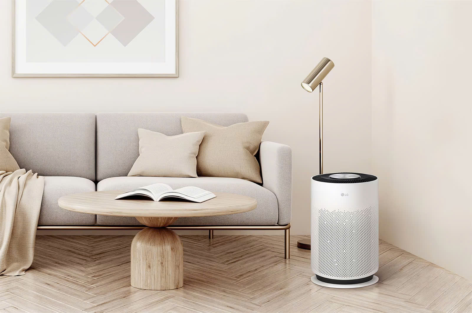 [GIÁ TẠI KHO] Máy lọc không khí 1 tầng PuriCare360 Puricare 360 Hit AS60GHWG0 - Hàng chính Hãng LG