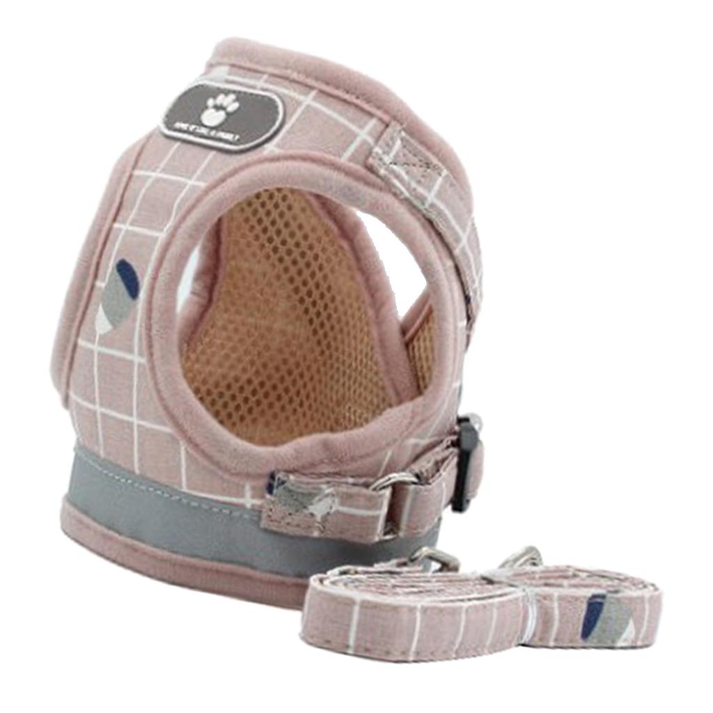 2x Breathable Dog Harness Vest Pet Harness For Small Medium Puppy Cats