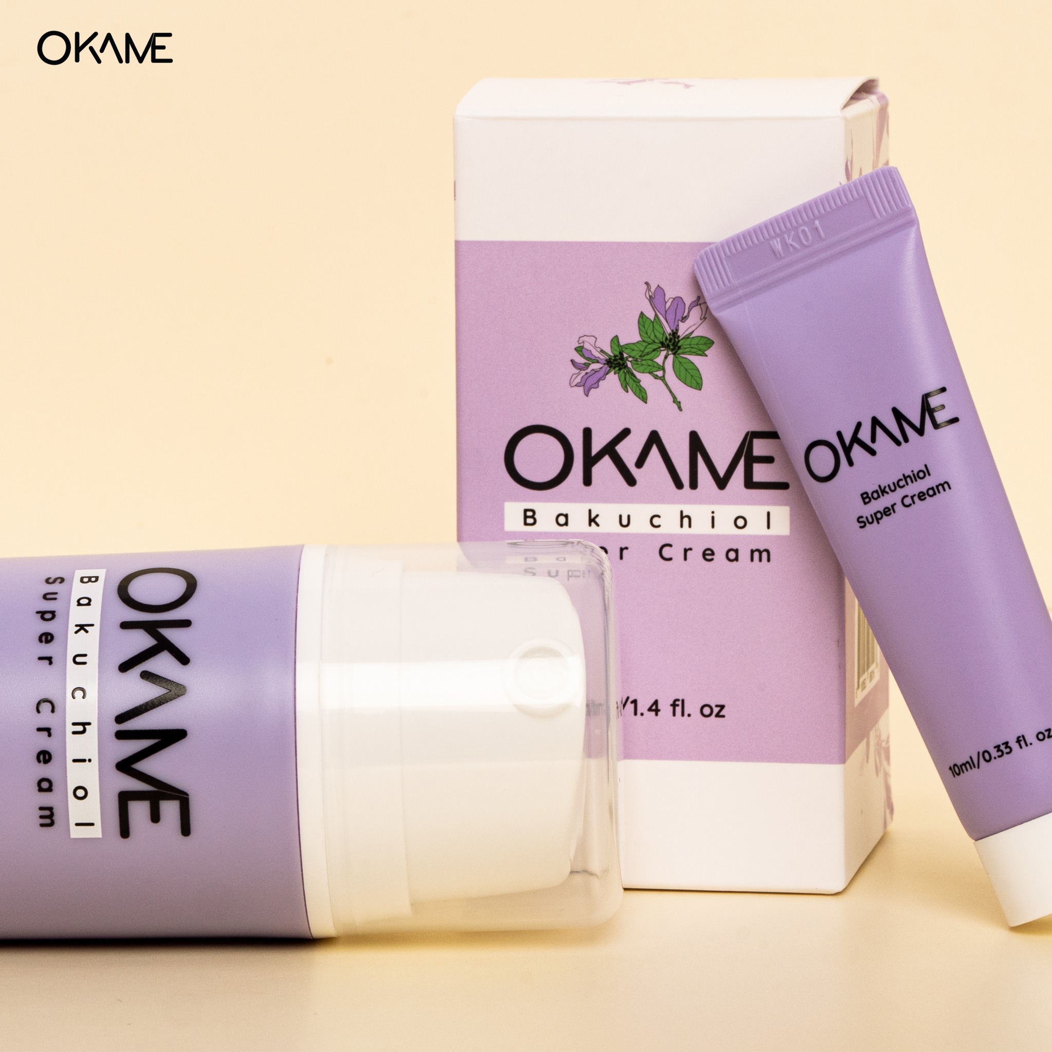 Kem Dưỡng Chống Lão Hoá, Săn Chắc Da Okame 1% Bakuchiol Super Cream 10ml