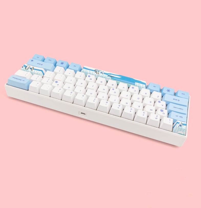 Bàn phím cơ không dây RK61 - Phiên bản giới hạn- Keycap PBT, công nghệ in Dye-sub, nhiều màu sắc, hoạ tiết. Chính hãng Royal Kludge