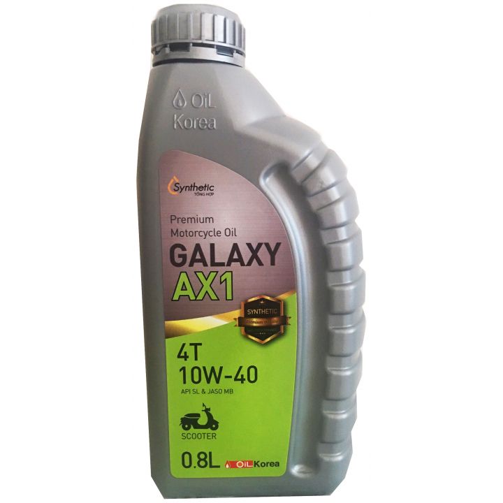 Nhớt xe máy tay ga Galaxy AX1 cao cấp Hàn Quốc - 800ml - Hàng chính hãng