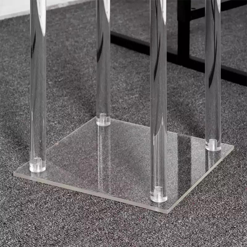 Kệ mica trưng bày Hoa, trang trí tiệc, sinh nhật, đám cưới, sự kiện - Đường kính Vuôn 20cm