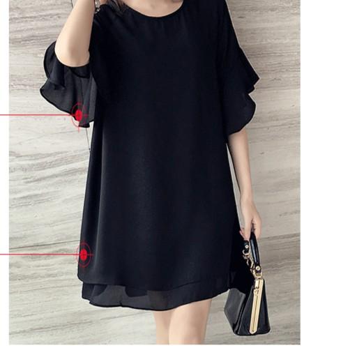Đầm Tay Ráp Lăng Cao Cấp