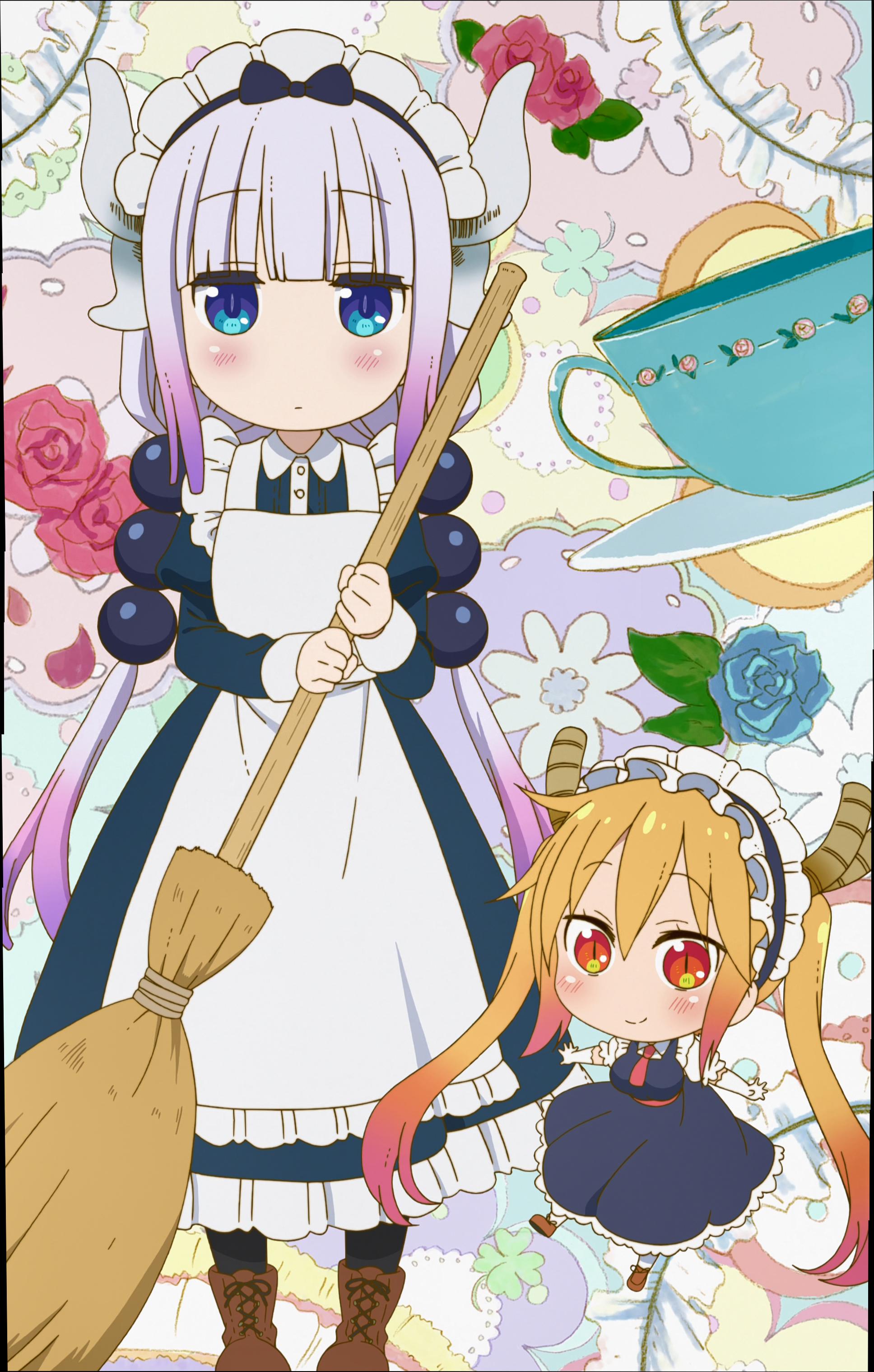 Tranh Poster Maid Dragon A4 combo 3 tấm khác nhau