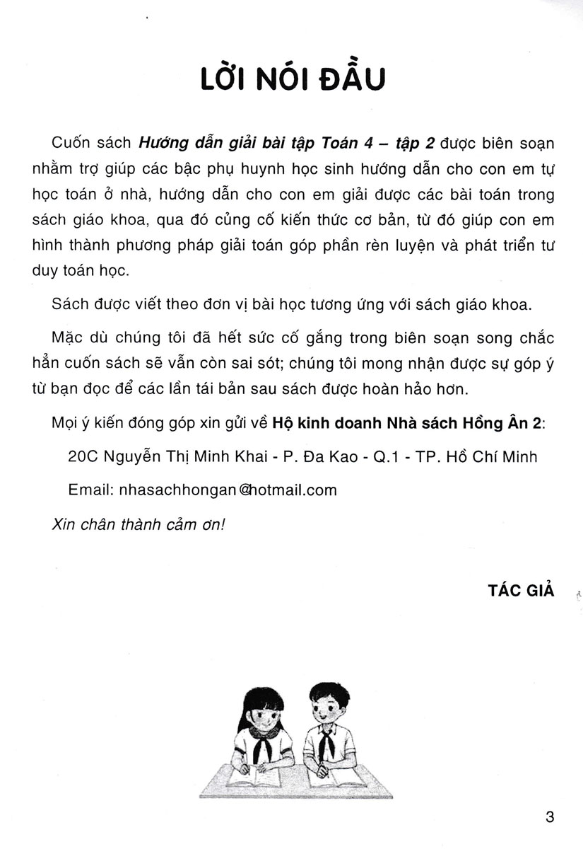 Hướng Dẫn Giải Bài Tập Toán 4 - Tập 2 _HA