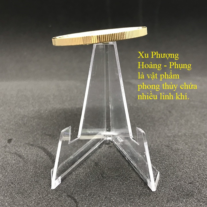 Đồng xu khắc hình chim Phượng Hoàng mạ vàng mang lại may mắn, thịnh vượng - TMT Collection - SP000843