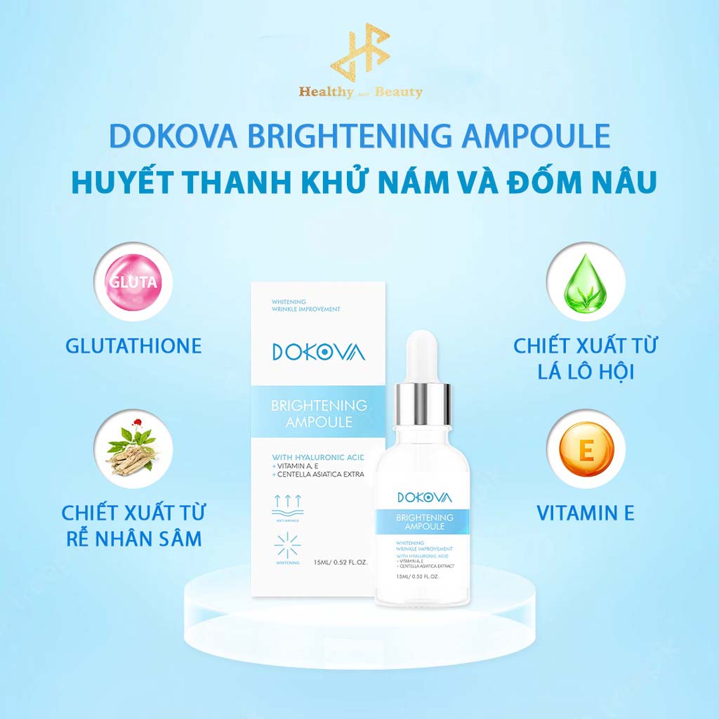 Huyết thanh mờ nám, sạm da và trẻ hóa Dokova lọ 15ml