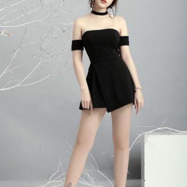 Đầm bẹt vai đắp chéo cá tính