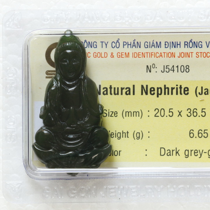 Tượng Phật Ngọc Bích - Tượng Phật Phong Thủy - Đá Phong Thủy Ngọc Bích - J54108