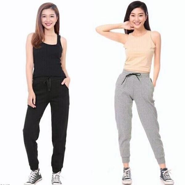 Quần Jogger len tăm bo ống nữ chất đẹp, tông màu cơ bản chipxinhxk