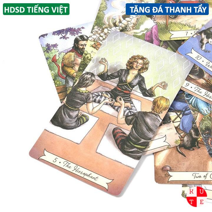 Bộ Bài Everyday Witch Tarot 78 Lá Bài Tặng Hướng Dẫn Tiếng Việt Và Đá Thanh Tẩy