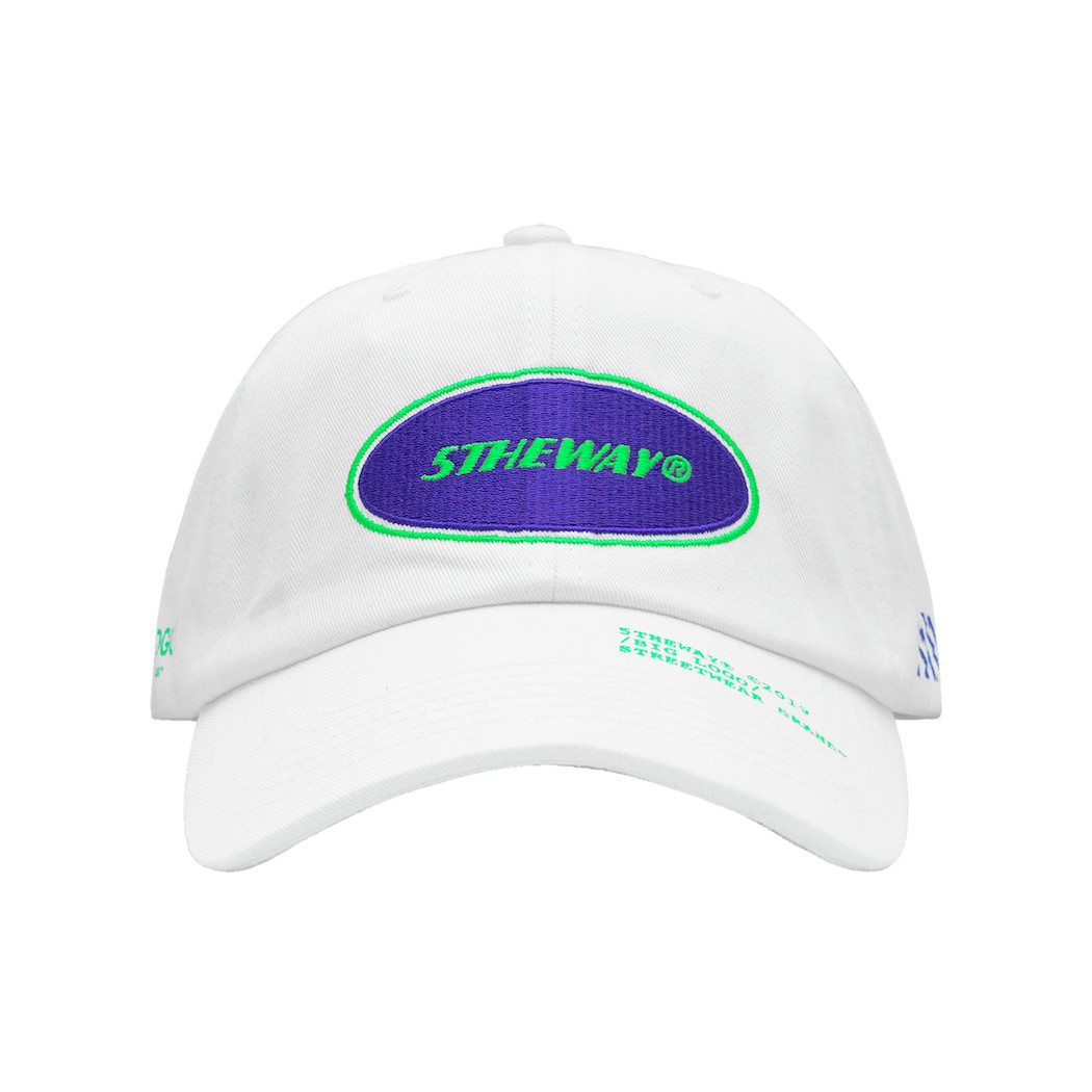 Nón Lưỡi Trai 5THEWAY Trắng aka 5THEWAY /oval/ Unstructure Washed Dad Cap in WHITE