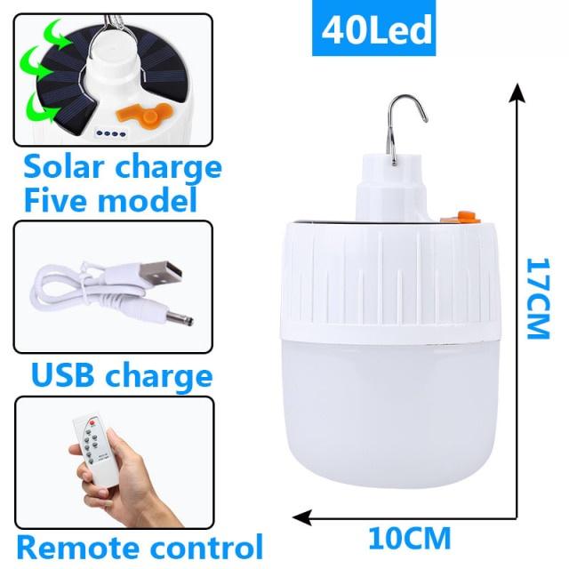 Đèn Led Cắm Trại Sử Dụng Năng Lượng Mặt Trời Sạc Usb