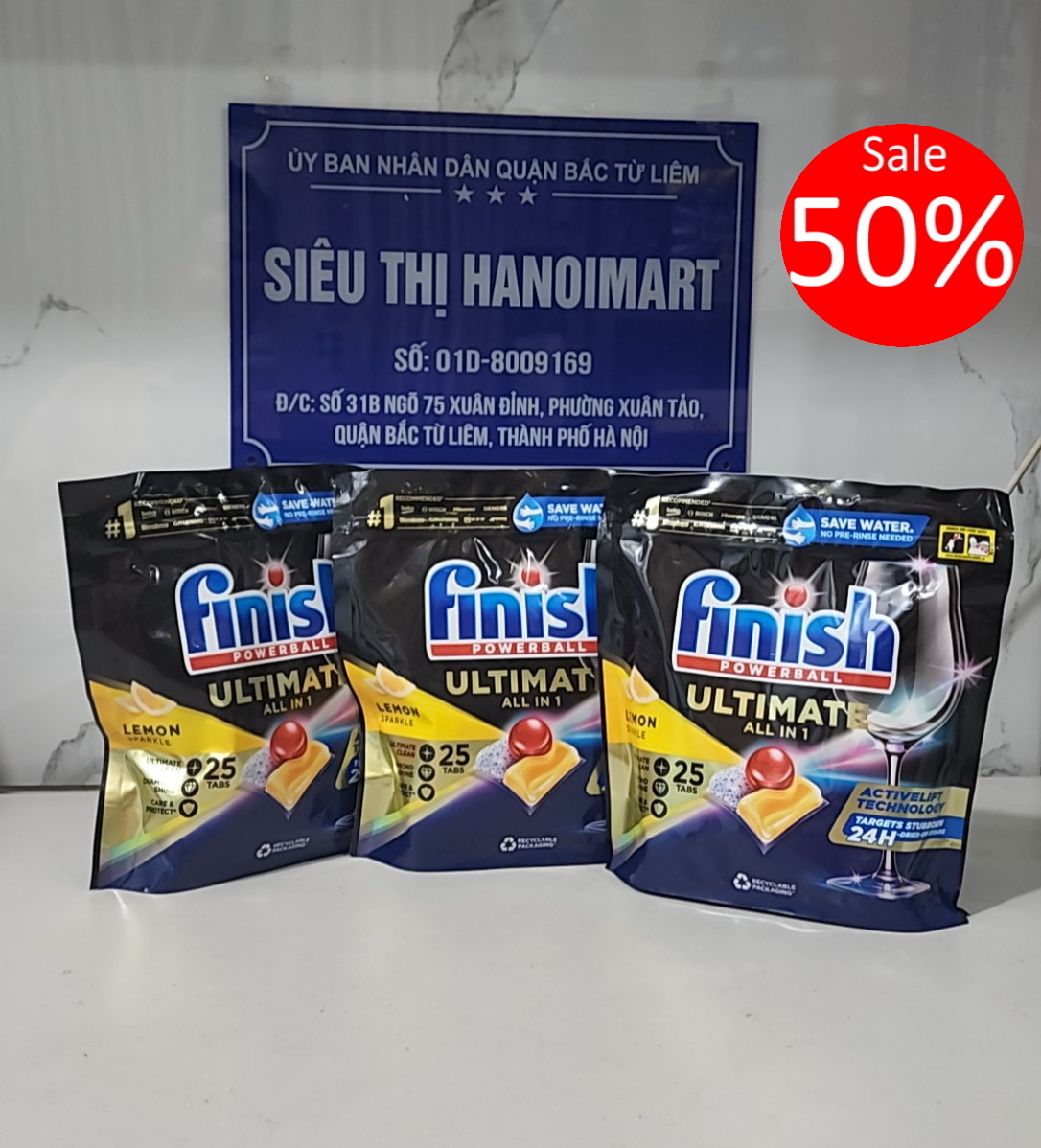 Viên rửa bát Finish quantum Ultimate 100 Viên nhập khẩu Anh chuyên dùng cho máy rửa bát chén