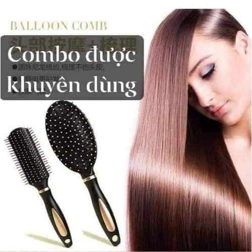 Sét 3 Lược Chống Rối Tóc Cao Cấp Gỡ Rối Khô Nhanh Bảo Vệ Tóc