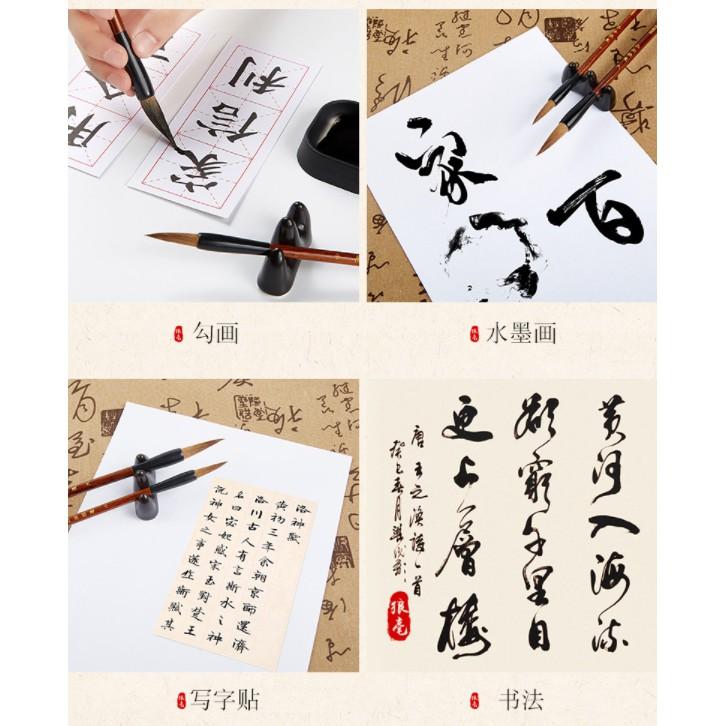 Bộ Combo Bút Viết Thư Pháp, Vẽ Calligraphy, Kanji, Hán Tự, Chữ Nho, Chữ Hàn Baoke - S007