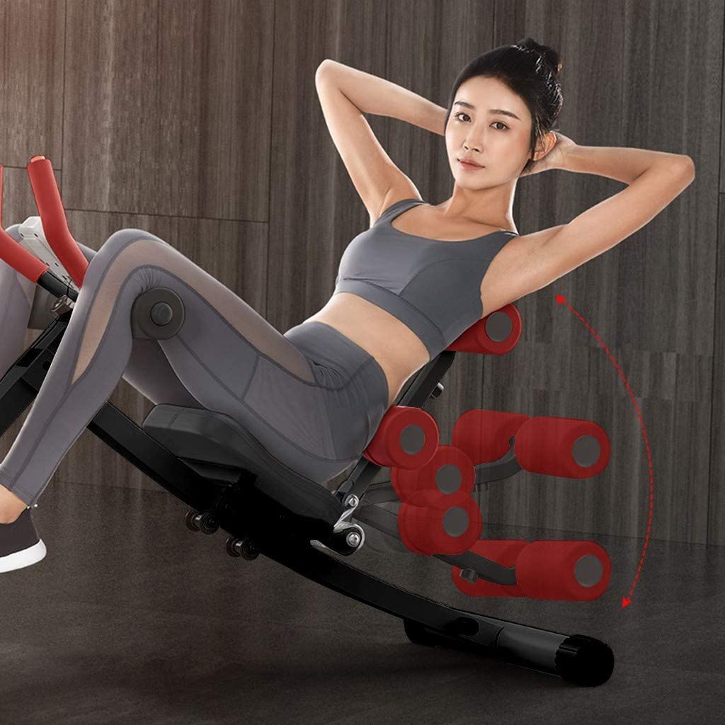 Ghế Tập Bụng, Thể Lực Đa Năng - Máy Tập Bụng - Máy Tập Eo - Ghế Tập Gym,Ghế tập thể hình tại nhà gấp gọn, khung thép chịu lực - Ghế Tập Cơ Bụng Đa Năng 6 trong 1