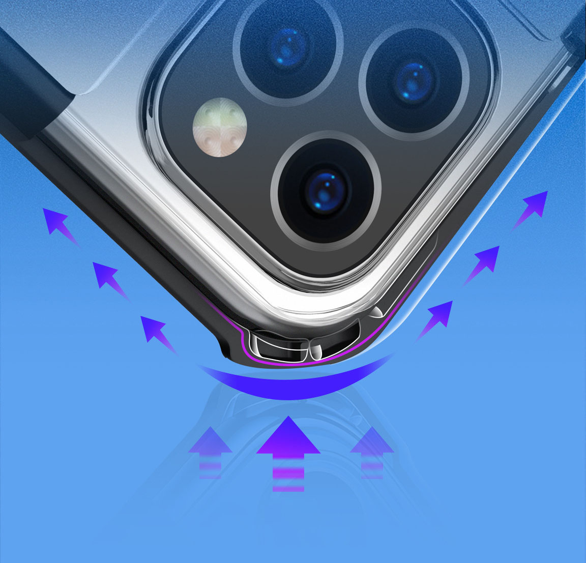 Ốp lưng cho iphone 11 pro và iphone 11 max pro chống sốc - chính hãng Xundd