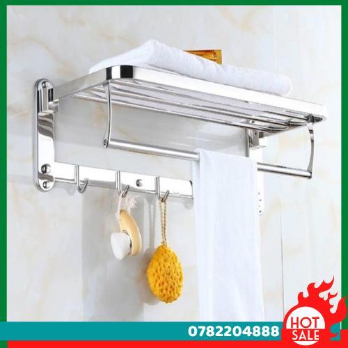 Giá Vắt Khăn Nhà Tắm Inox 304 Cao  Cấp Sáng Bóng - Giá Vắt Khăn 2 Tầng Tiện Lợi - CH Hương Thị Miễn Phí Vận Chuyển