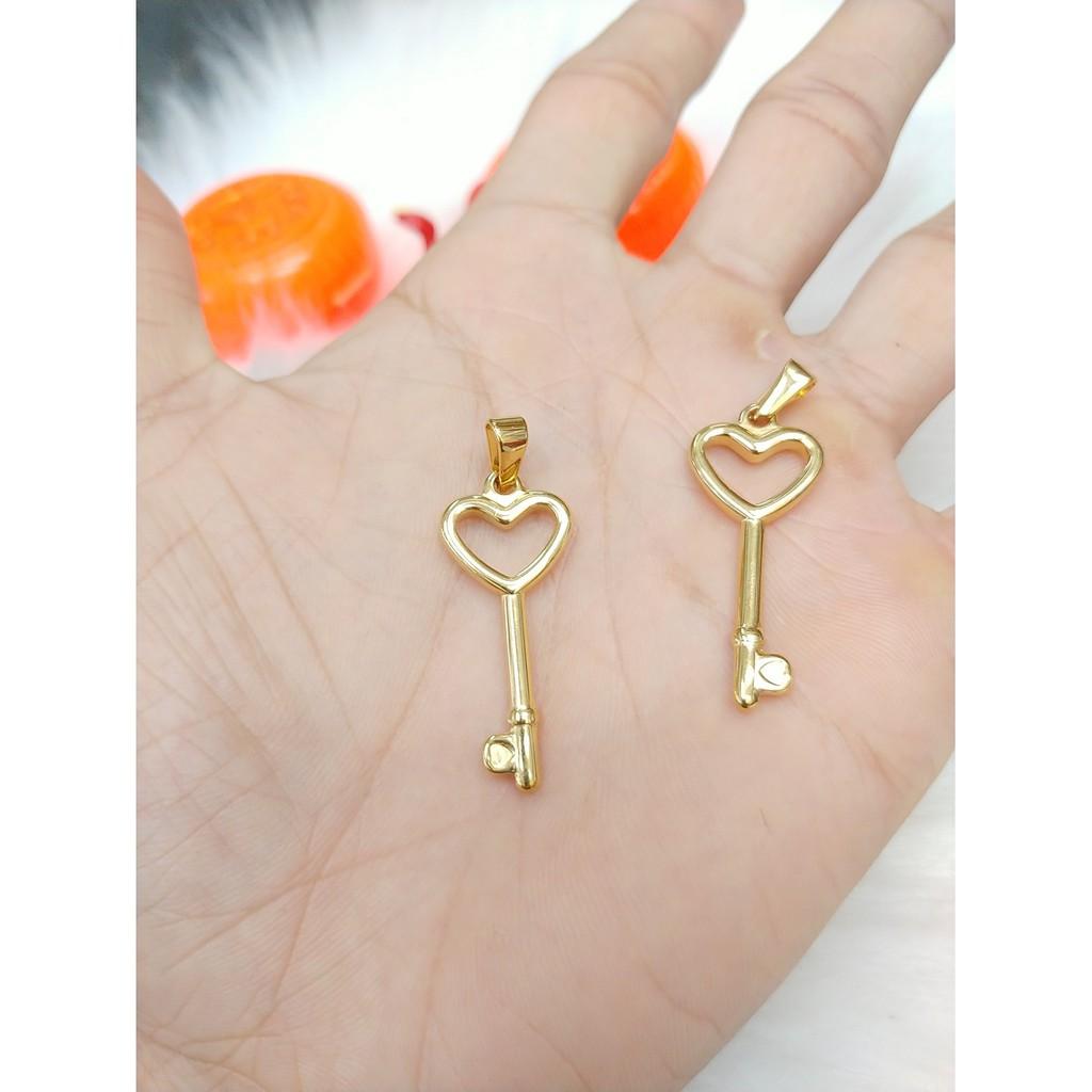 Mặt tượng Chiếc Chìa Khóa titanium cao cấp-Dùng lâu dài tắm rửa không đen