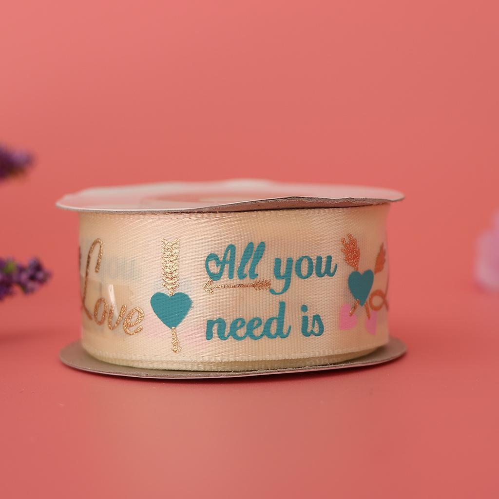 10 Yards Fabric Ribbon Roll Gift Package Craft Cake Wrapping Belt Tape
