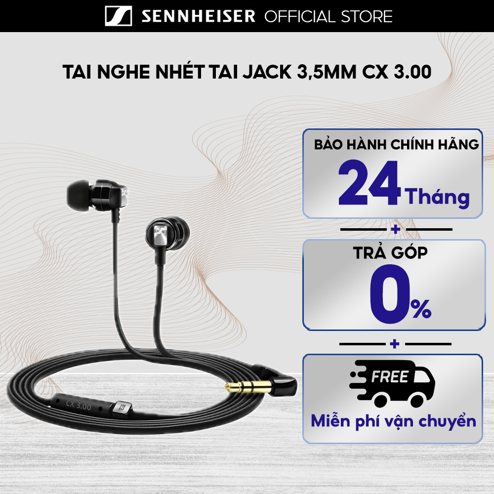 Tai nghe SENNHEISER CX 3.00 - Hàng Chính Hãng