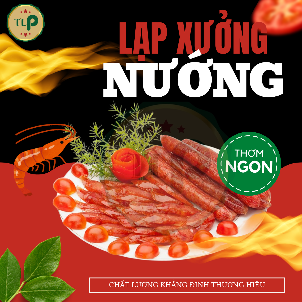 1KG LẠP XƯỞNG TÔM ÍT MỠ THƠM NGON HIỆU TÂN LỘC PHÁT