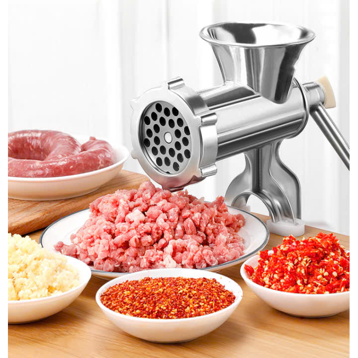 Máy xay thịt đa năng bằng tay cỡ đại bằng Nhôm cao cấp siêu bền máy 12