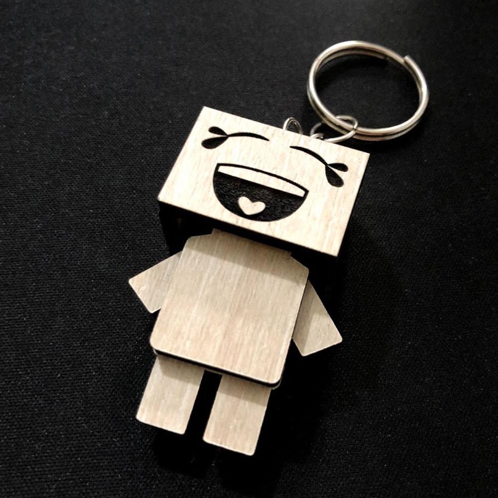 Móc khóa Danbo người gỗ siêu dễ thương