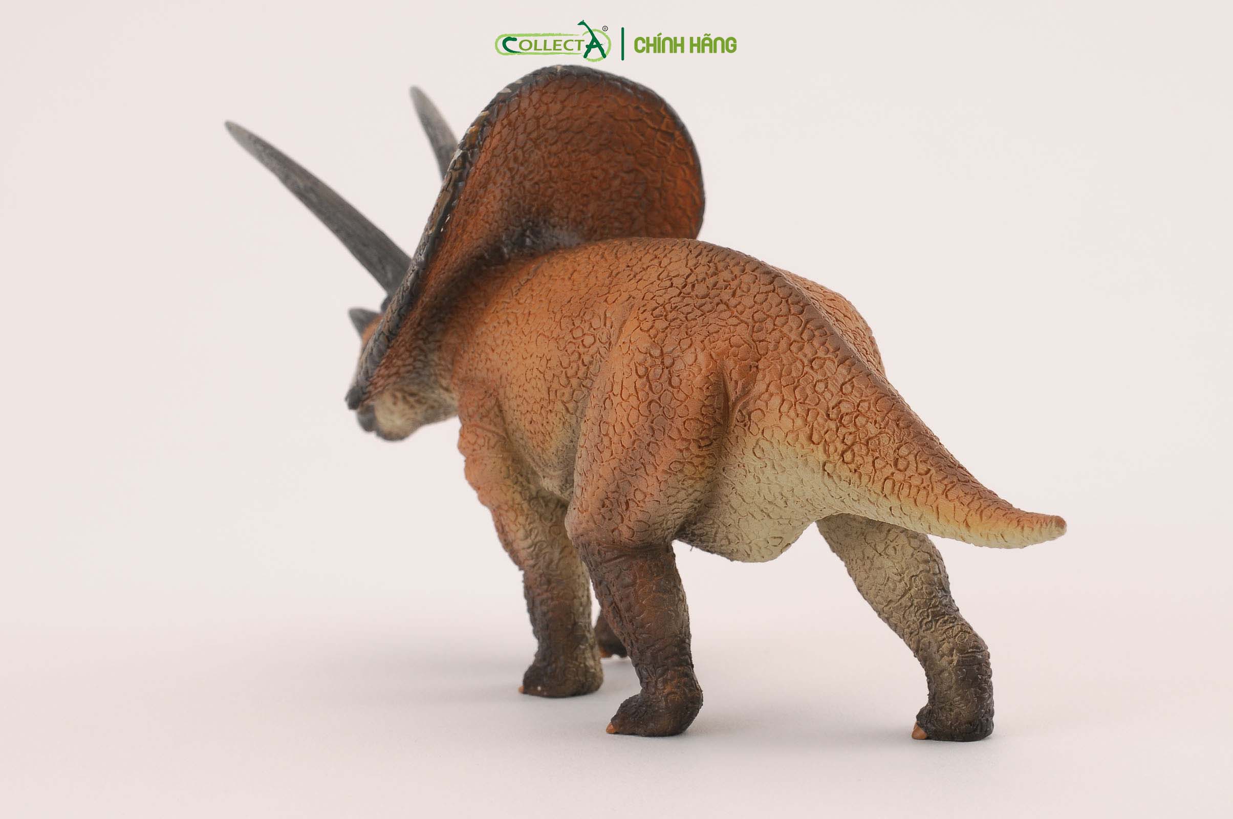 Mô hình thu nhỏ: Khủng Long Torosaurus  - Torosaurus, hiệu: CollectA, mã HS 9654140[88512] -  Chất liệu an toàn cho trẻ - Hàng chính hãng