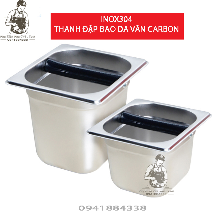 Hộp Đập, Đựng Bã Cà Phê Inox 304