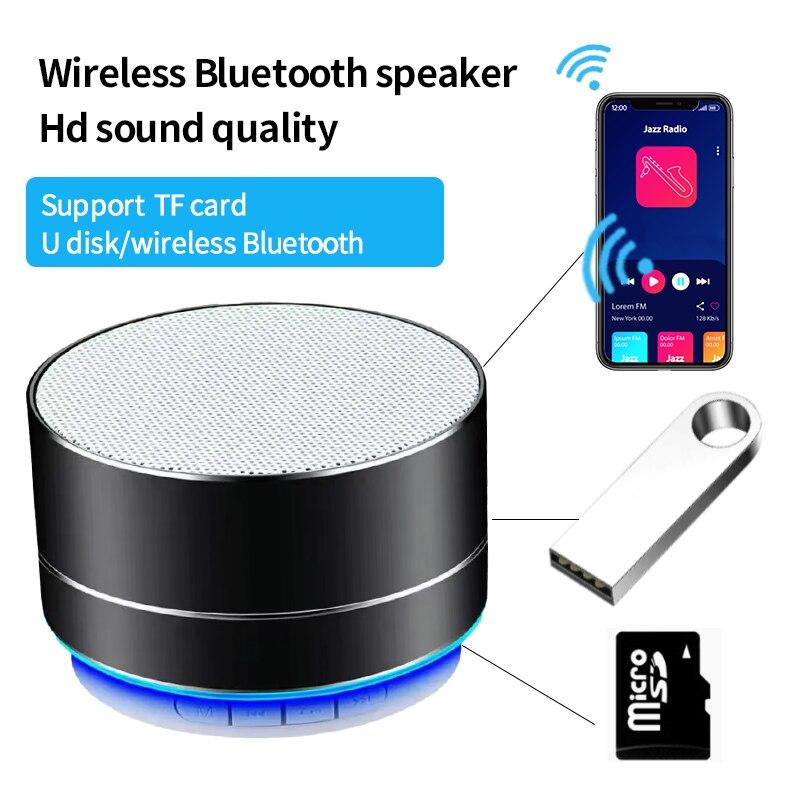 Không dây Bluetooth Audio Mobile Phone Subwofer Mini Card Máy tính ngoài trời Hộp âm thanh di động khóa và tải Xịt màu cao: Đen