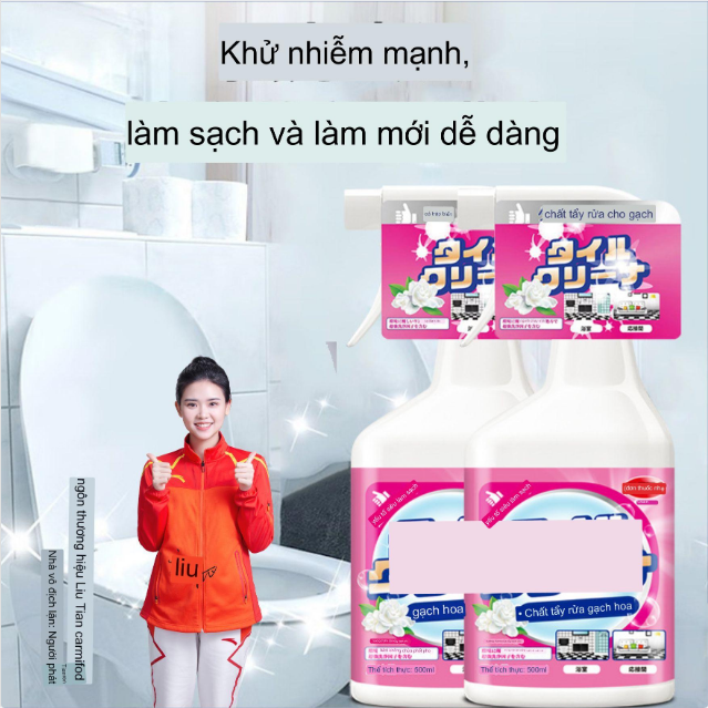 Bộ 2 chai dung dịch xịt Khử Trùng Nấm Mốc, Tẩy Cặn Canxi, Vệ sinh Sạch Vết Ố CARMIFOD Công Nghệ Nhật Bản