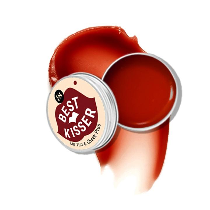 Son dưỡng có màu cho môi và má BareSoul Best Kisser Lip Tint &amp; Cheek Plus (Đỏ/Cam/Hồng)