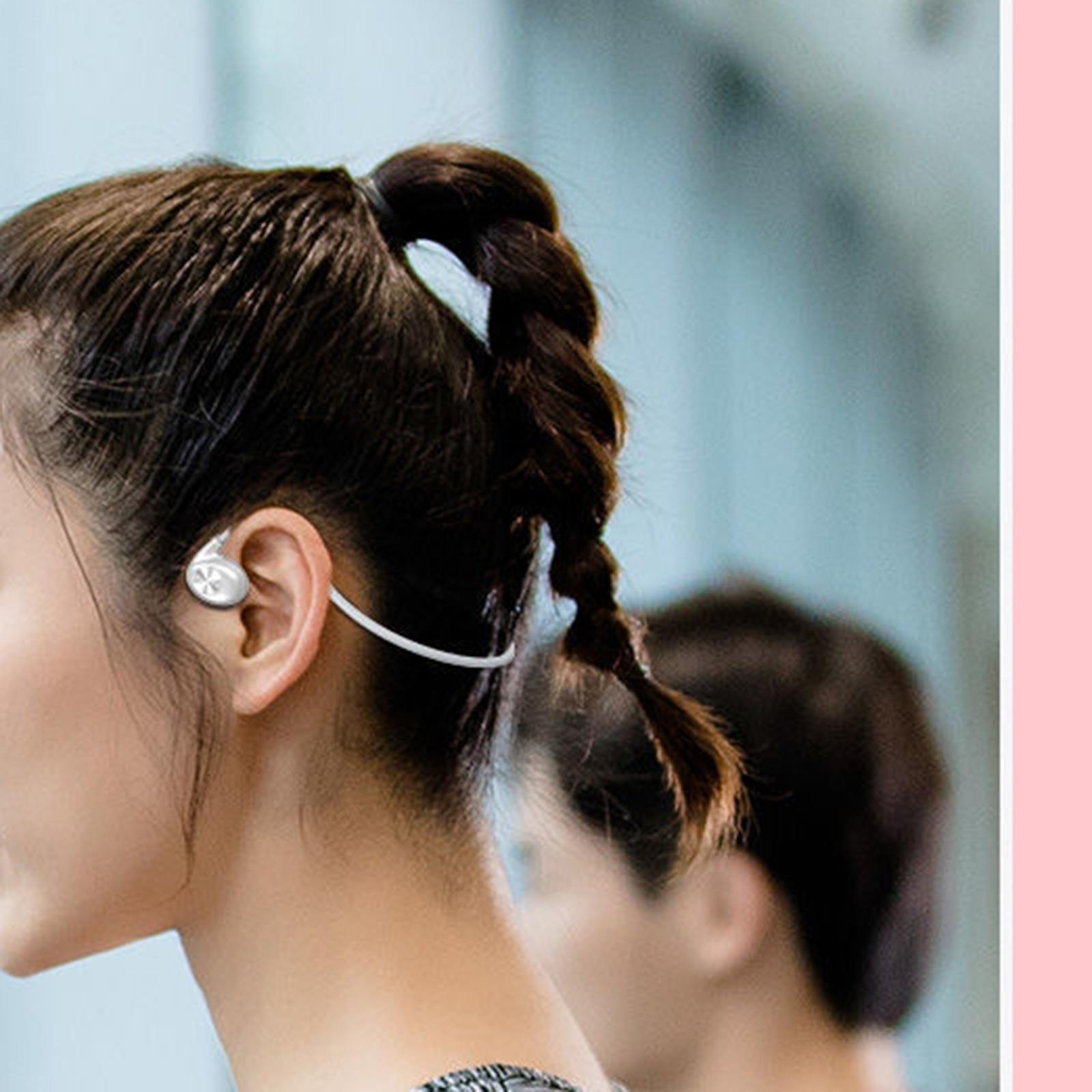Earphone with Microphone Sports Hiking Headphone Black