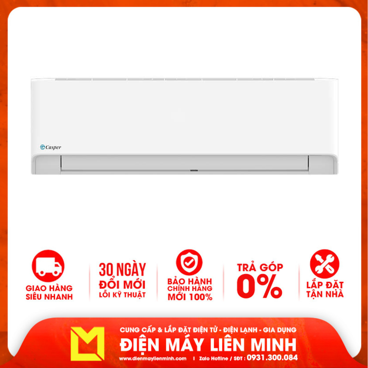 Máy lạnh Casper 1.0 HP LC-09FS33 - Hàng chính hãng (chỉ giao HCM)