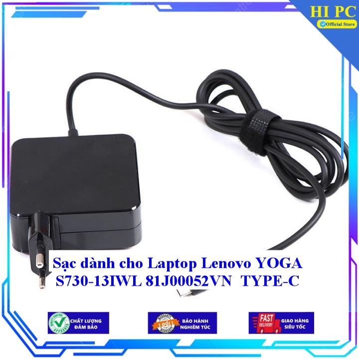 Sạc dành cho Laptop Lenovo YOGA S730-13IWL 81J00052VN TYPE-C - Kèm Dây nguồn - Hàng Nhập Khẩu