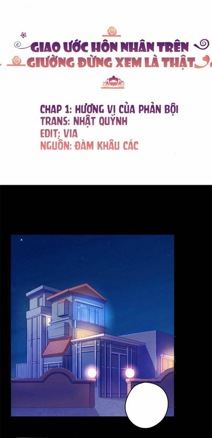 giao ước hôn nhân trên giường đừng xem là thật chapter 1 2