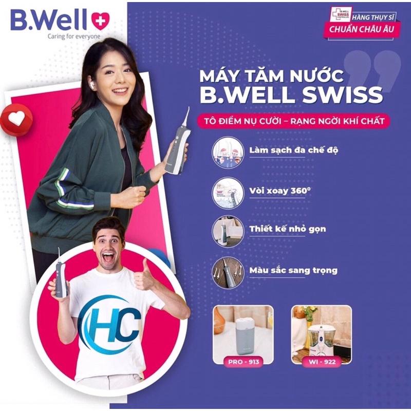 Máy tăm nước cầm tay cao cấp B.Well Swiss WI 912 - nhập từ Thụy Sỹ - BWell 912