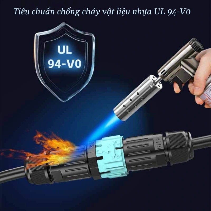 Đầu cút nối điện chống nước IP68 lắp panel hộp kỹ thuật 3,4,5 pin E-Weichat EW-M19-MP. Hàng Chính Hãng
