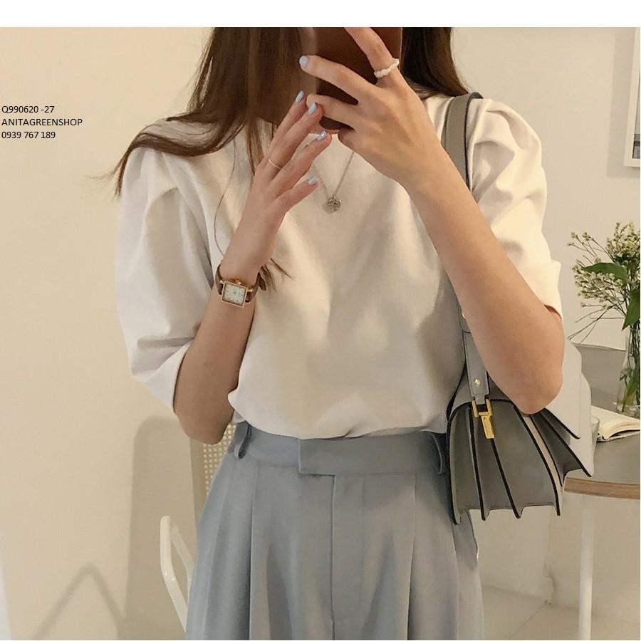 Q990620 ÁO KIỂU NỮ MÀU TRẮNG