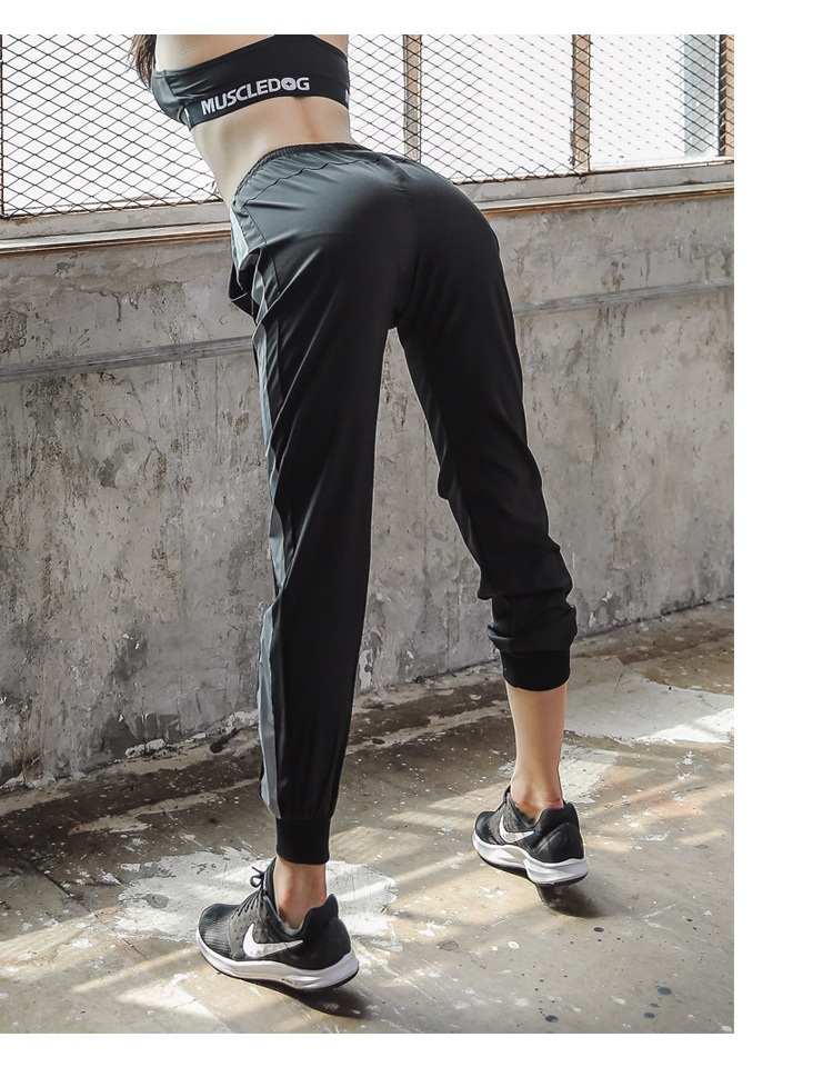 Quần dài jogger thể thao tập gym yoga nữ đen