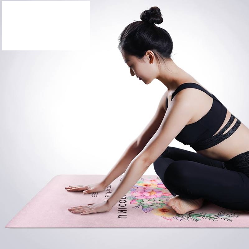 Thảm tập Yoga Du Lịch HATHA cao cấp 1,5mm - Hồng ( tặng kèm túi đựng thảm)