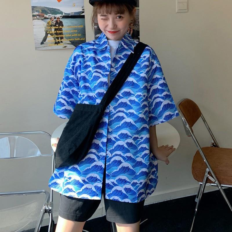 Áo Sơ Mi Nữ Ngắn Tay Cổ Bẻ Thời Trang Hàn