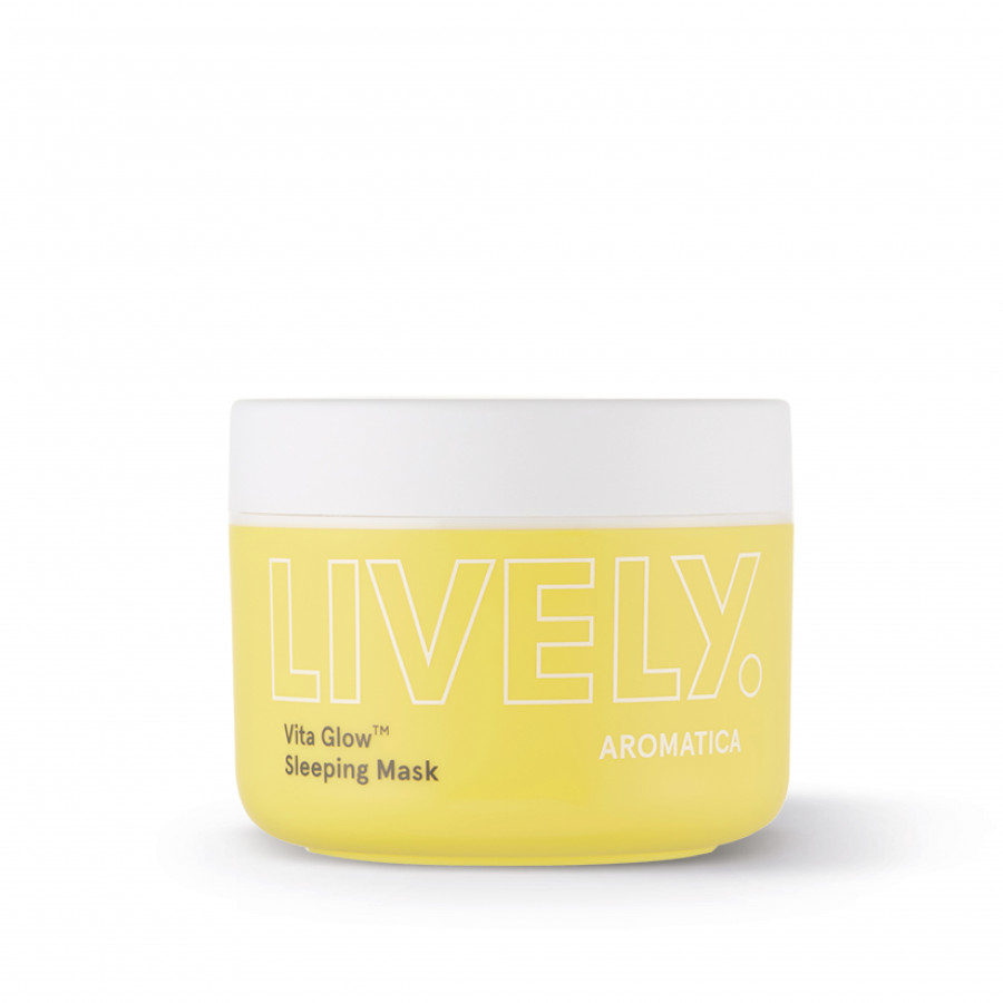 Mặt nạ ngủ chứa vitamin trái cây giúp da căng khỏe, trắng hồng AROMATICA Lively Vita Glow Sleeping Mask