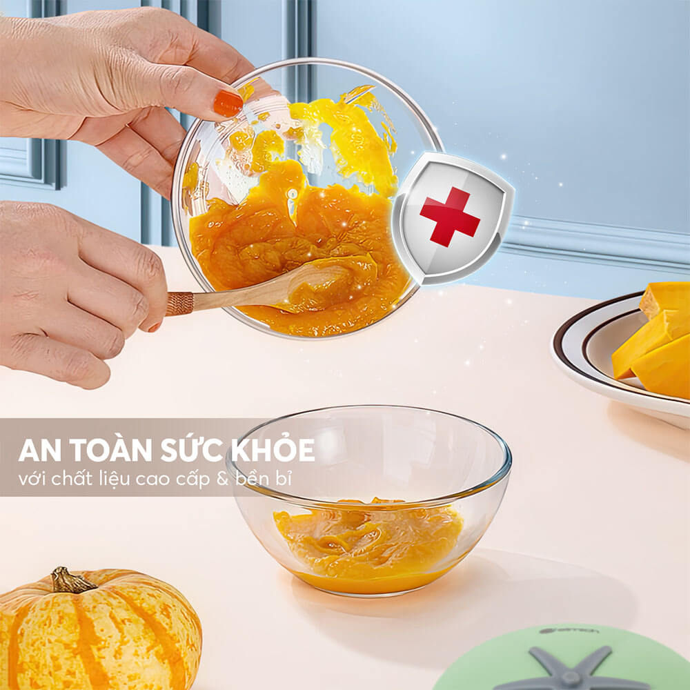 XAY TỎI ỚT, GIA VỊ ELMICH EL8416 400ML, HÀNG CHÍNH HÃNG, CỐI NHỰA TRONG, LƯỠI DAO INOX - JOYMALL