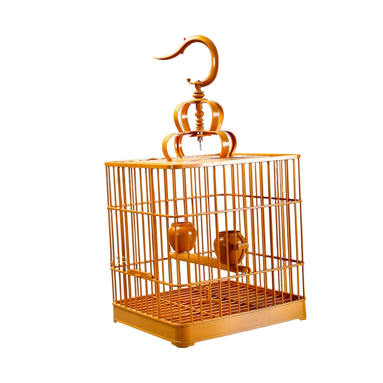 Durable Bird Cage Assembly Breathable Hanging House for Parrot Finches