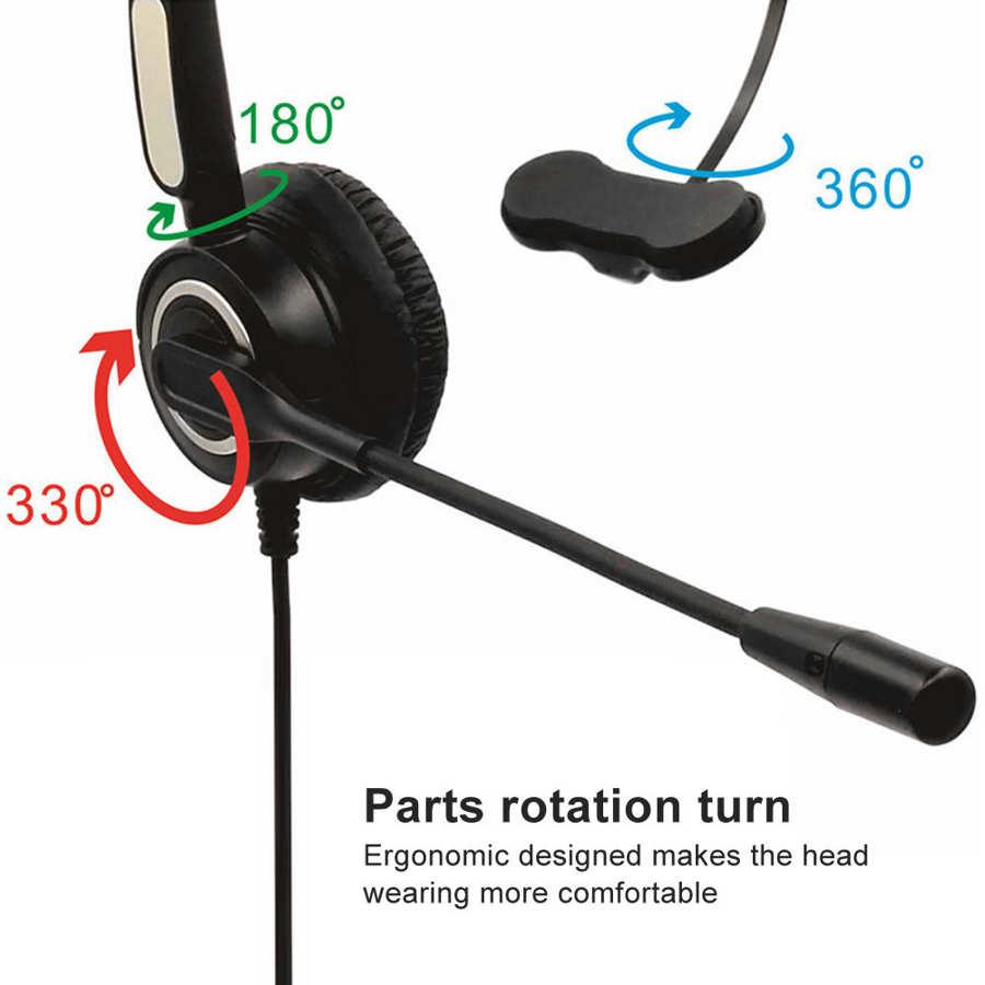 3.5Mm H500 Gọi Trung Tâm Dịch Vụ Tai Nghe Điện Thoại Giao Thông Tai Nghe Chụp Tai Khách Hàng Giao Tiếp Nóng 360 Độ Tai Nghe Máy Tính