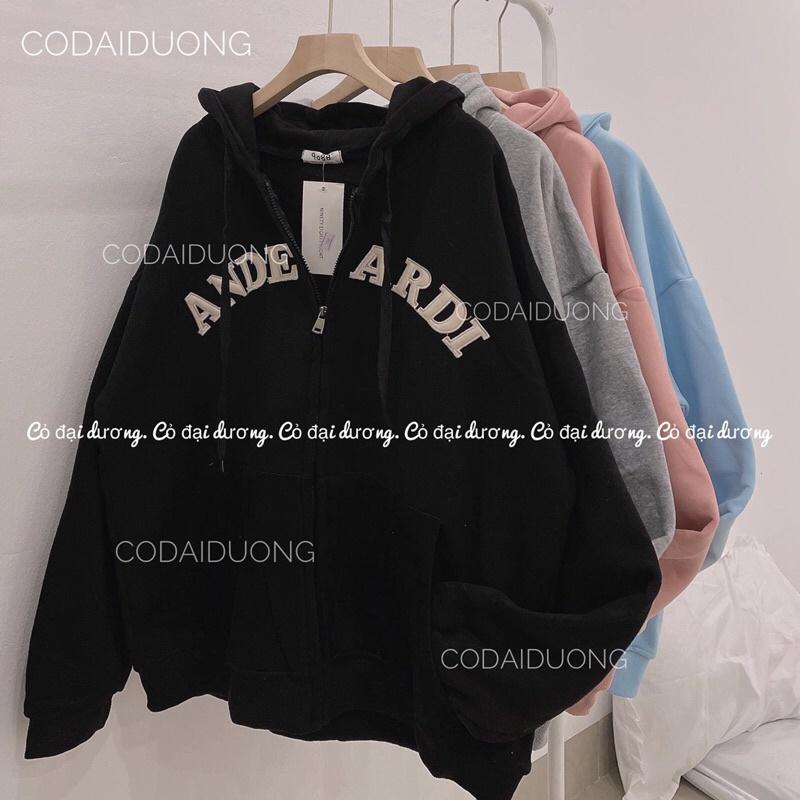 áo khoác nỉ ANDE - xanh,freesize dưới 65kg